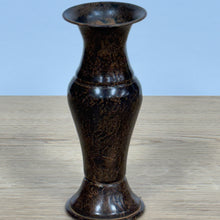 Load image into Gallery viewer, Vintage Brown Marbled Vase - 7"