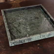 Load image into Gallery viewer, Green Square Marble Tray - 10" x 10"