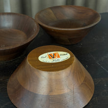 Load image into Gallery viewer, Vintage Walnut Wooden Bowl