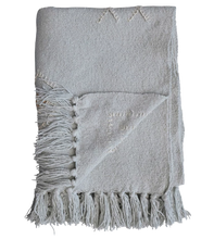 Load image into Gallery viewer, Embroidered Cotton Throw w/ Fringe