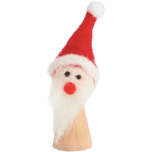 Load image into Gallery viewer, Wooden Gnome Santa Figure