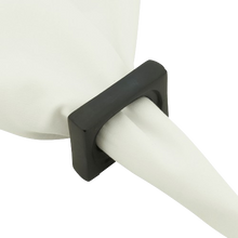 Load image into Gallery viewer, Black Metal Rectangle Napkin Rings - Set of 4