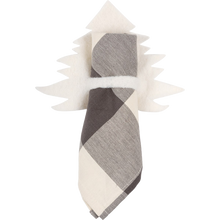 Load image into Gallery viewer, Cream Christmas Tree Napkin Holder, set of 4