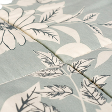 Load image into Gallery viewer, Blue Floral Quilted Throw Blanket - 50"x60"