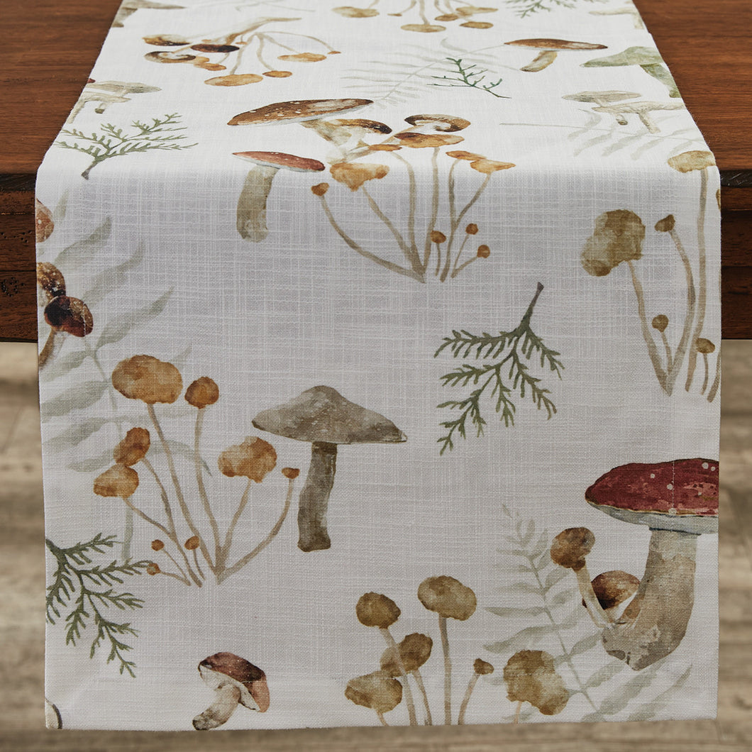 Wild Mushroom Table Runner - 15x72