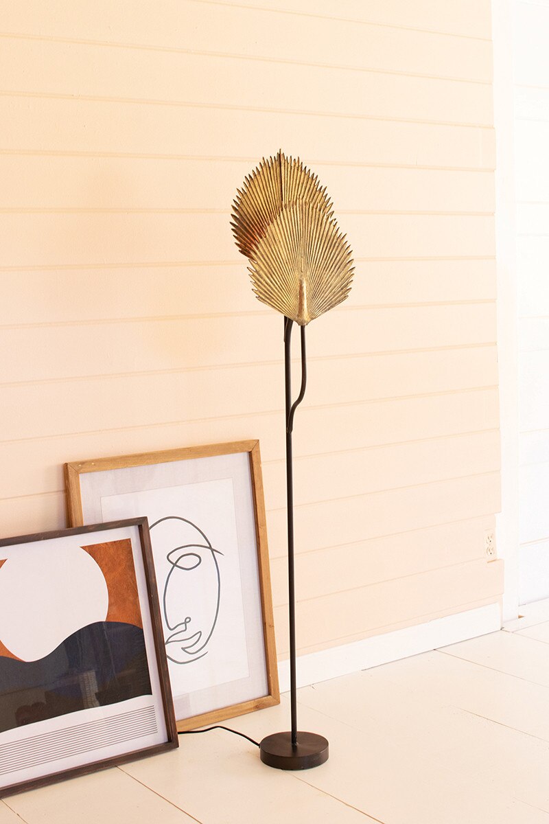 Gold Leaves Floor Lamp