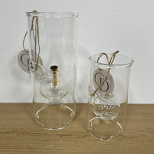 Load image into Gallery viewer, Vintage Glass Oil Lamp
