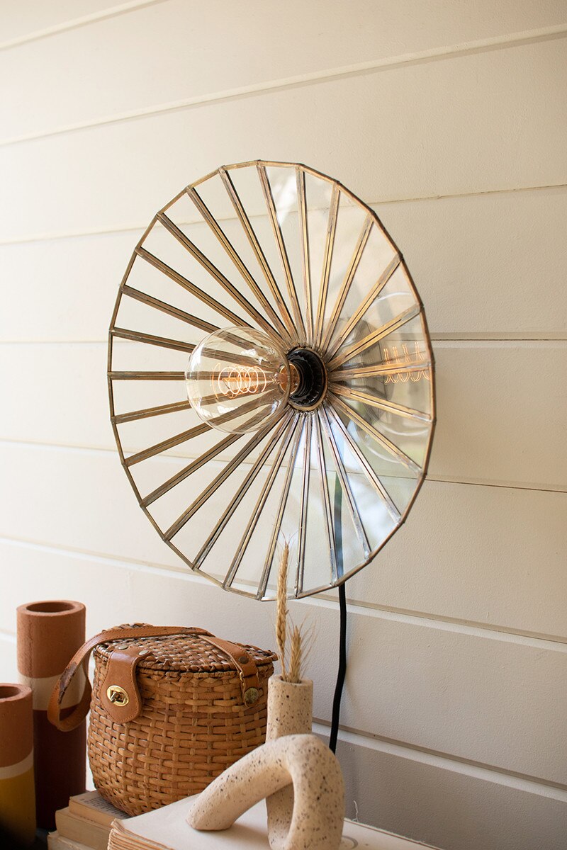 Glass + Iron Wall Sconce