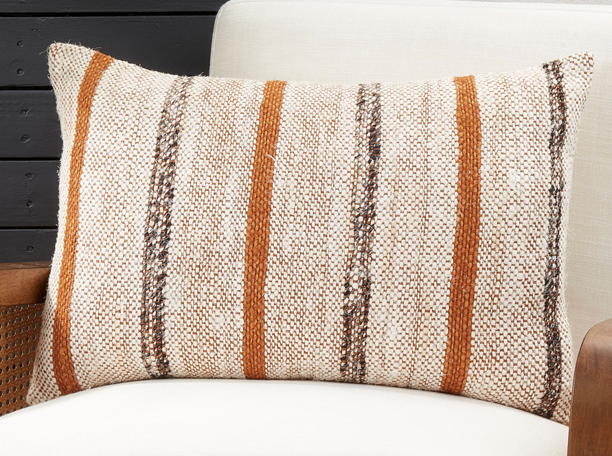 Striped Fall Pillow - 16