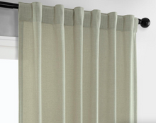 Load image into Gallery viewer, Faux Linen Unlined Curtain Panel Pair
