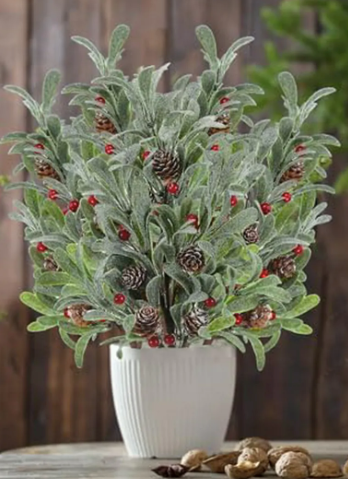 Frosted Berry Mistletoe Pick, 17