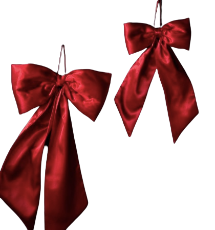 Red Satin Bow