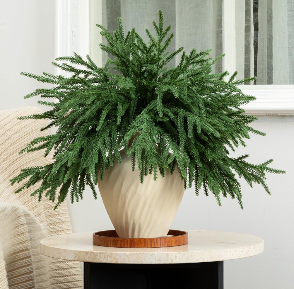 Faux Evergreen Cedar Pick, 18