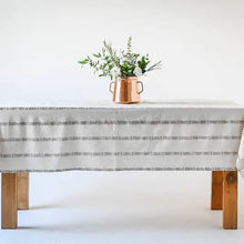 Load image into Gallery viewer, Floral Stripe Tablecloth 60x120
