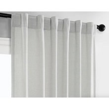 Load image into Gallery viewer, Faux Linen Unlined Curtain Panel Pair
