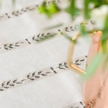 Load image into Gallery viewer, Floral Stripe Tablecloth 60x120
