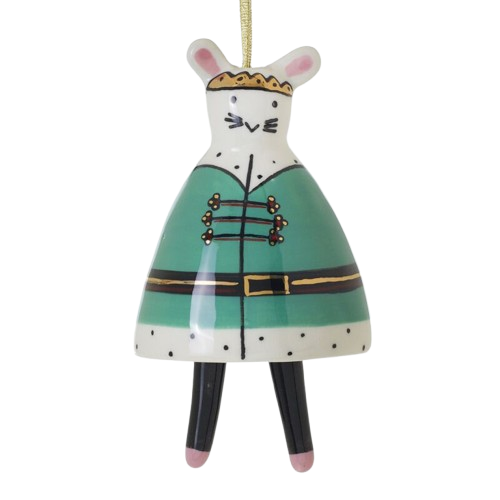Ceramic Rat King Ornament