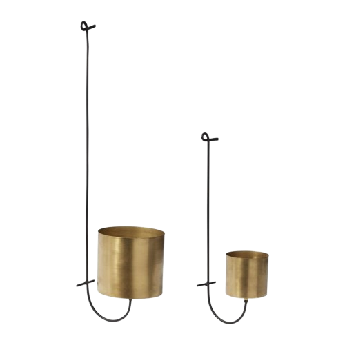 Brass Jaz Wall Planter