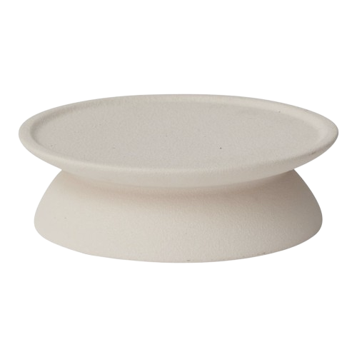 White Ceramic Layered Tray