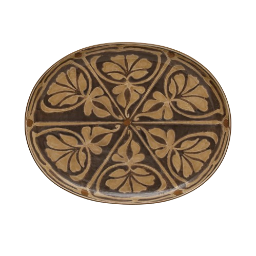 Brown Patterned Platter