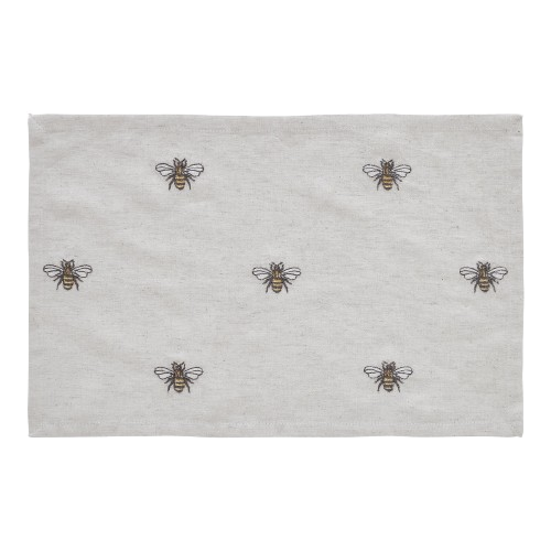 Embroidered Bee Placemat - 12x18