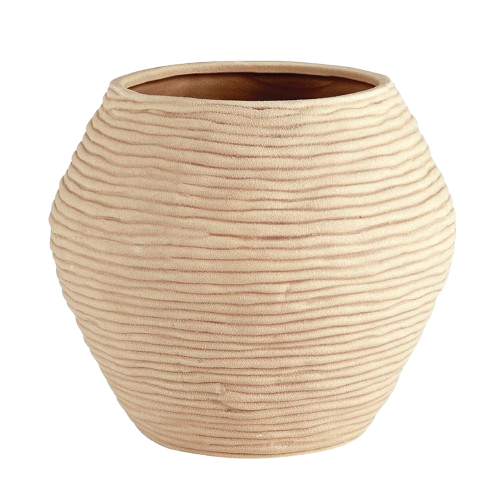 Textured Round Vase