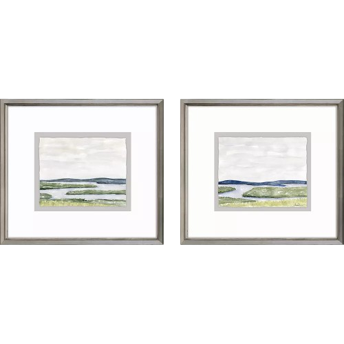 Watery Marsh Painting, 2 styles