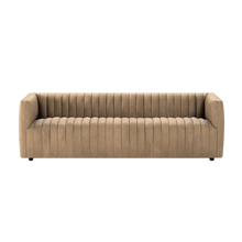 Load image into Gallery viewer, Channel Leather Sofa - 88&quot;
