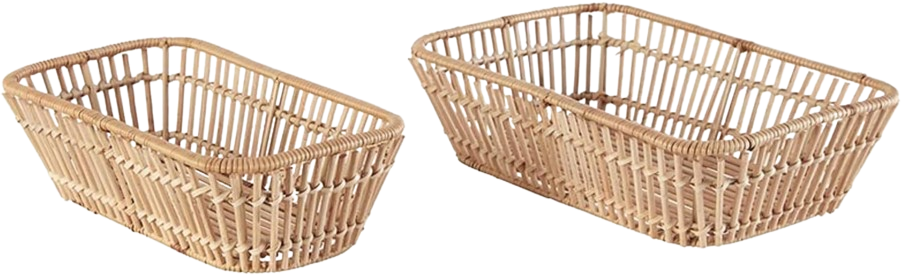 Rectangular Rattan Basket