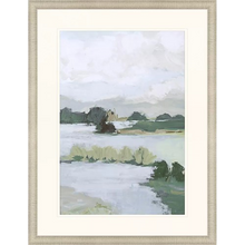 Load image into Gallery viewer, Tall Green + Blue Landscape Painting, 2 styles
