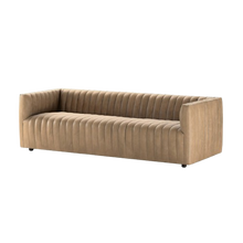 Load image into Gallery viewer, Channel Leather Sofa - 88&quot;

