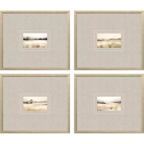 Neutral Landscape Painting w/ Gray Matte, 4 styles