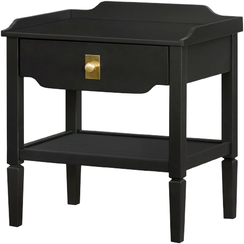 Black Transitional Side Table