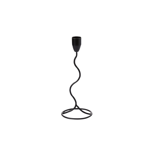Black Squiggle Candle Stick