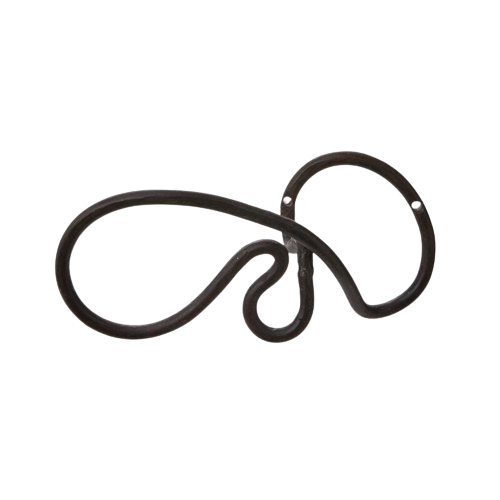 Black Squiggle Wall Hook