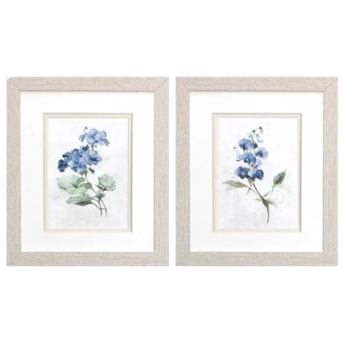 Periwinkle Floral Painting, 2 styles