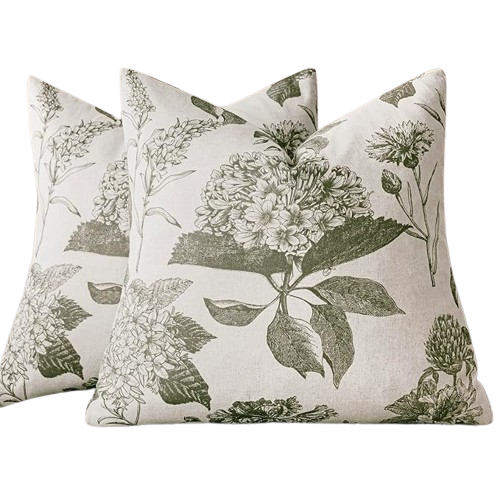 Green Hydrangea Pillow 20