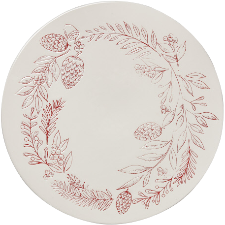 Wreath Cake Plate