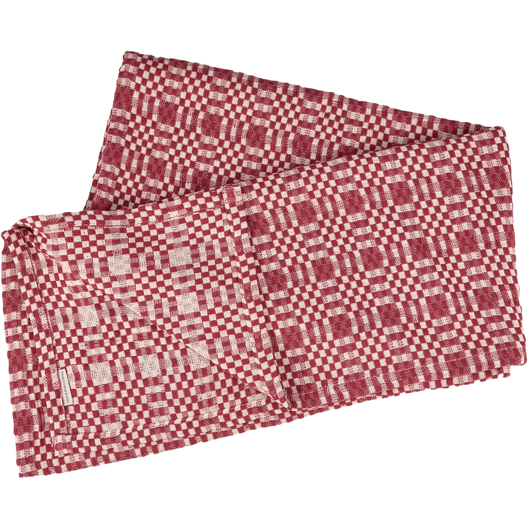 Red Geometric Table Cloth