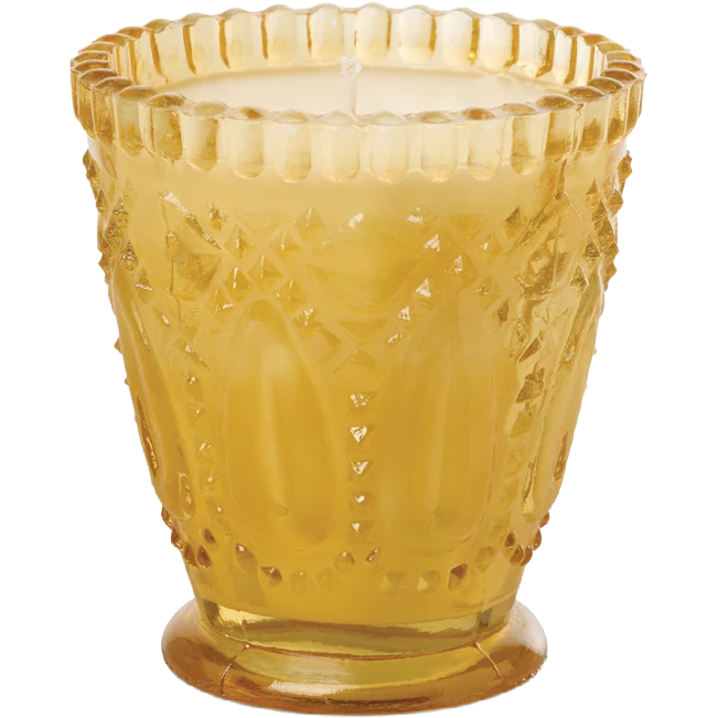 Golden Moonlight Glass Candle