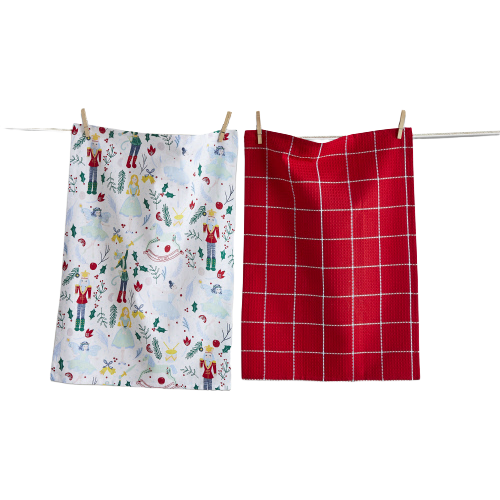 Nutcracker Dish Towel, Set of 2