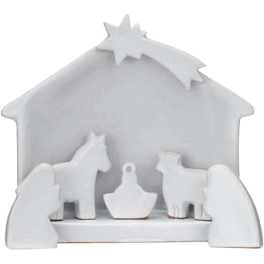 Simple Stoneware Nativity