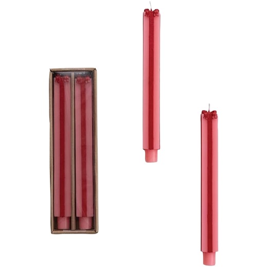 Christmas Gift Taper Candles, set of 2