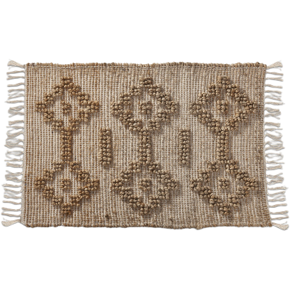Brown Geometric Rug