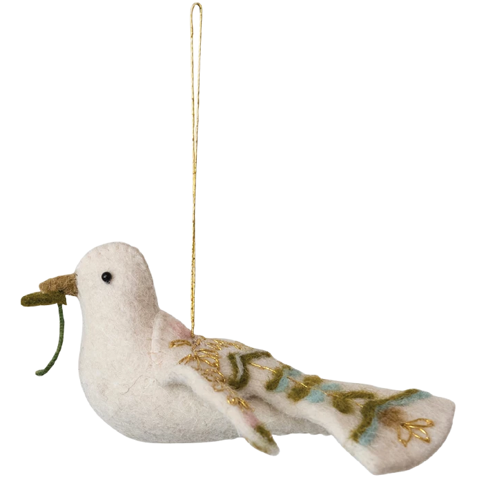 Felt Dove Ornament