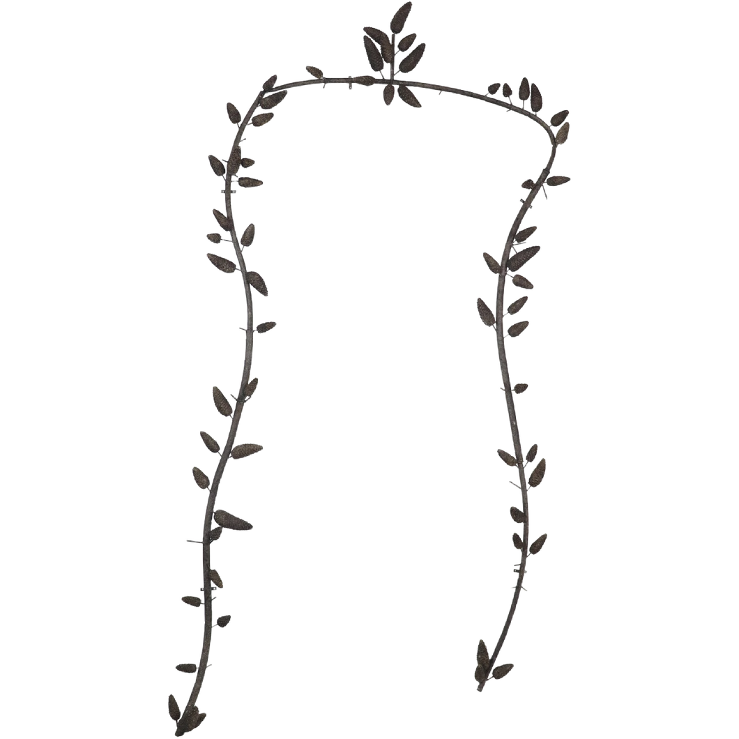 Metal Wall Arch w/ Pinecones