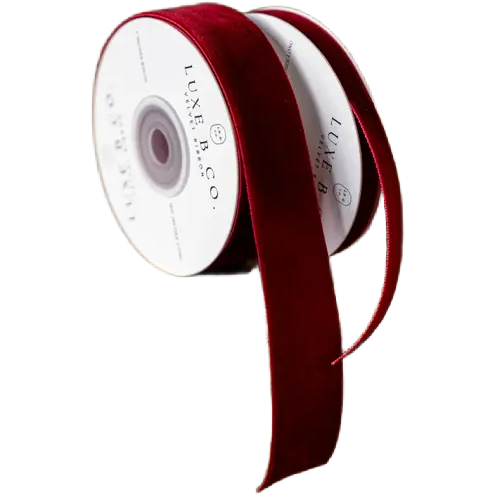 Red Velvet Ribbon Spool - 1