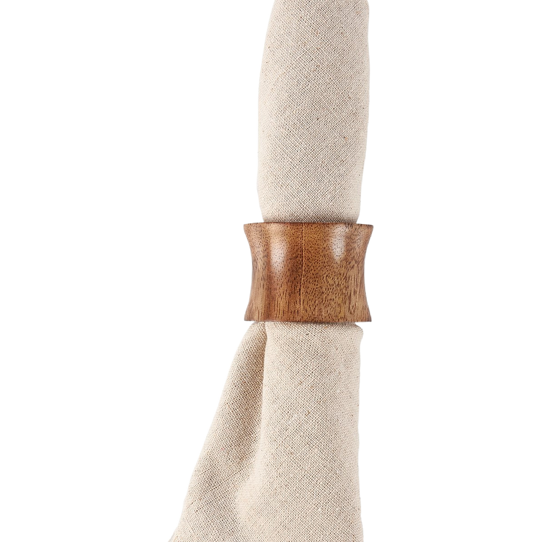 Wooden Hourglass Napkin Ring