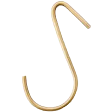 Brass J Hook