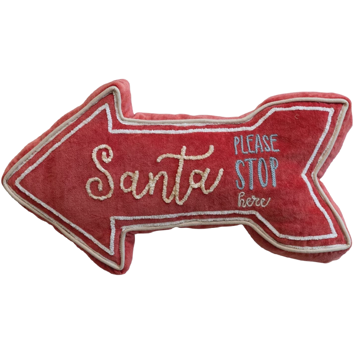Santa Please Stop Here Pillow